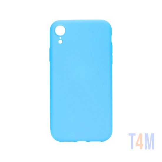 Silicone Case with Camera Shield for Apple iPhone XR Blue